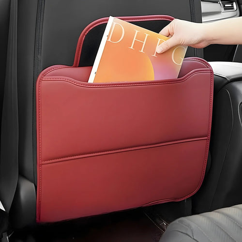 Coussin anti-coup de pied voiture | Cuir PU, anti-rayures & sac de rangement | TIDYKID