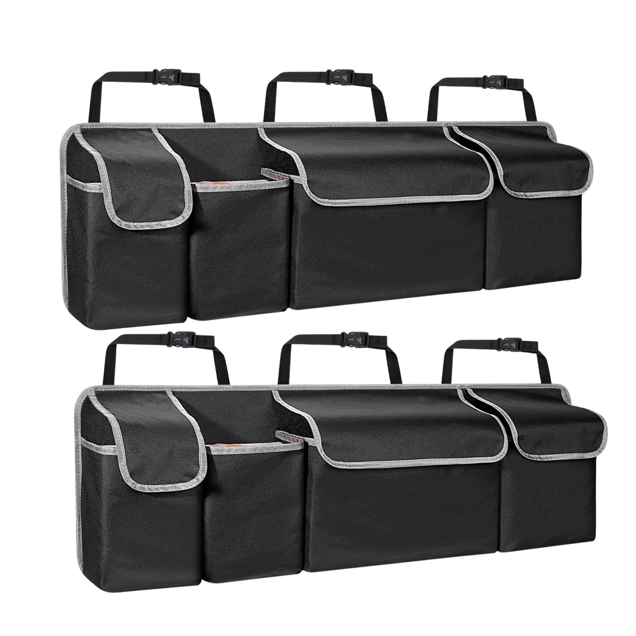 Organisateur de coffre de voiture | Rangement suspendu SUV avec 4 poches 39x14 pouces | Tidykid