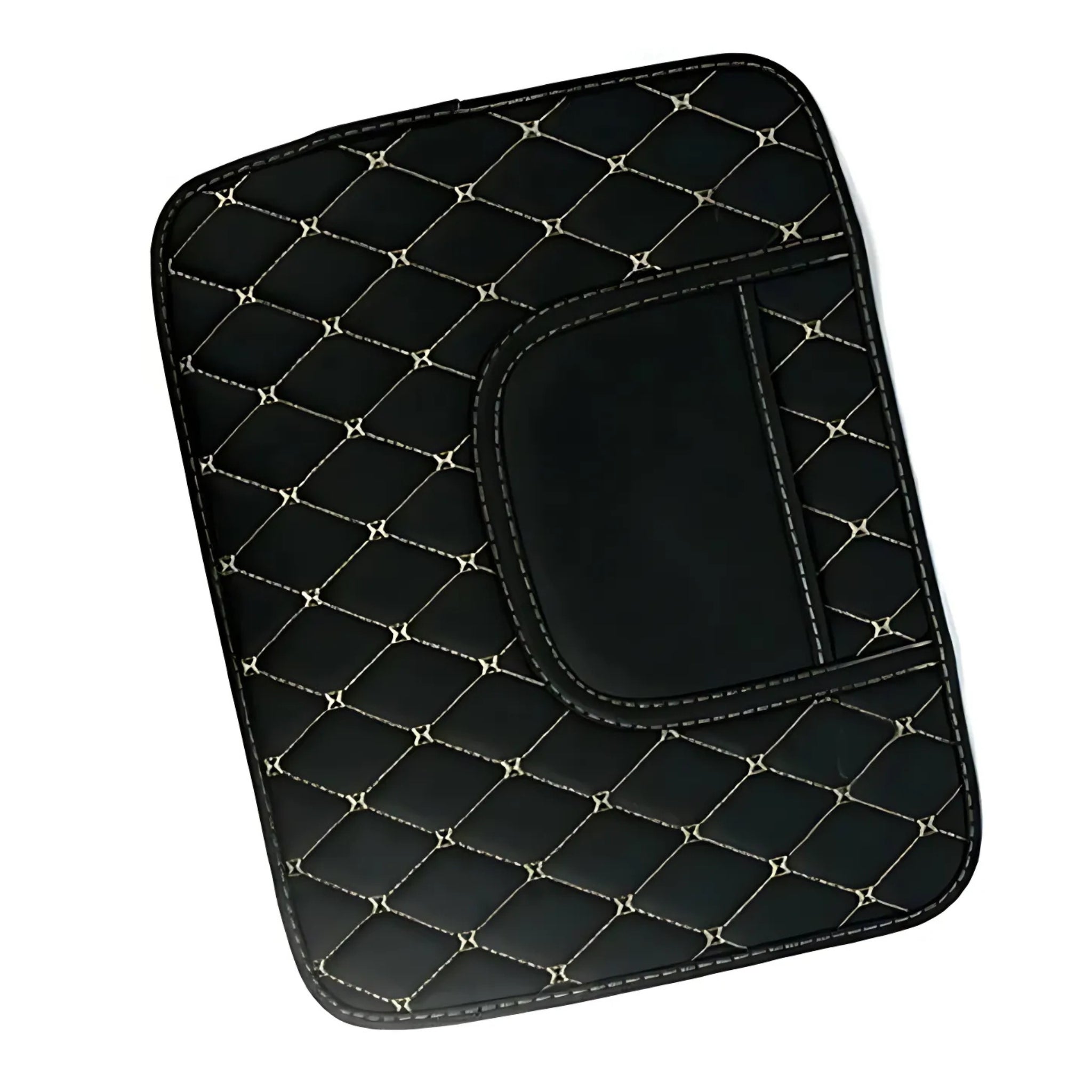 Tapis anti-coup de pied voiture | Protection siège arrière cuir PU demi-taille avec organisateur | Tidykid